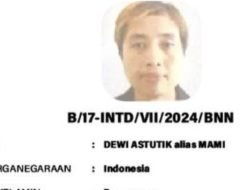 Gembong Narkotika Internasional Dewi Astutik Ditangkap