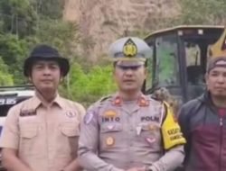 Satlantas Kerinci Siapkan Alat Berat Antisipasi Longsor