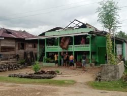 Puting Beliung Rusak Rumah Warga Tanggamus