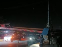 Portal Pembatas Jembatan Layang Roboh, Lampu Padam