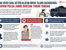 Beda Versi Soal Keterlambatan BRIVA Tilang Batanghari, Propam Polda Jambi Didesak Turun Tangan