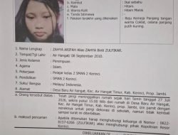 Siswi SMAN 2 Kerinci Dilaporkan Hilang, Keluarga Minta Bantuan Masyarakat