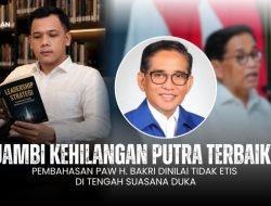 Jambi Kehilangan Putra Terbaik, Pembahasan PAW H. Bakri Dinilai Tidak Etis di Tengah Suasana Duka