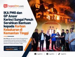 IKA PMII dan GP Ansor Kerinci Sungai Penuh Serahkan Bantuan kepada Korban Kebakaran di Kemantan Tinggi