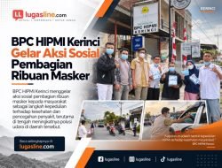 BPC HIPMI Kerinci Gelar Aksi Sosial Pembagian Ribuan Masker