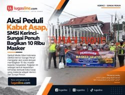 Aksi Peduli Kabut Asap, SMSI Kerinci-Sungai Penuh Bagikan 10 Ribu Masker