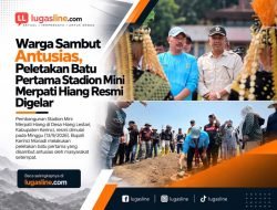 Warga Sambut Antusias Peletakan Batu Pertama Stadion Mini Merpati Hiang
