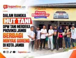 DALAM RANGKA HUT TANI DPW TANI MERDEKA PROVINSI JAMBI BERBAGI MINYAK GORENG DI KOTA JAMBI 