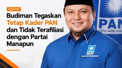 Budiman Tegaskan Tetap Kader PAN dan Tidak Terafiliasi dengan Partai Manapun