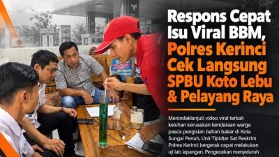 Polres Kerinci Cek BBM Viral di SPBU